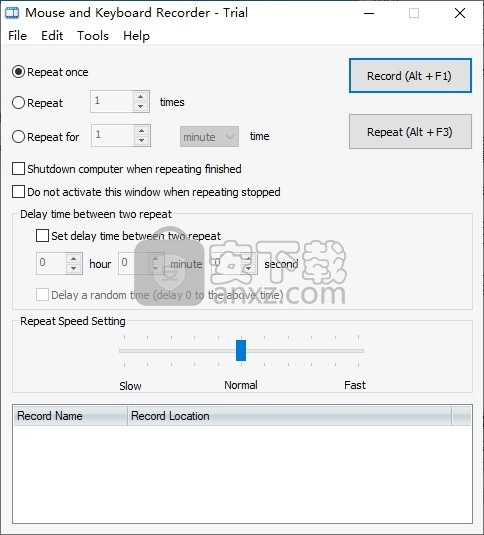 Mouse and Keyboard Recorder(鼠标键盘记录器)