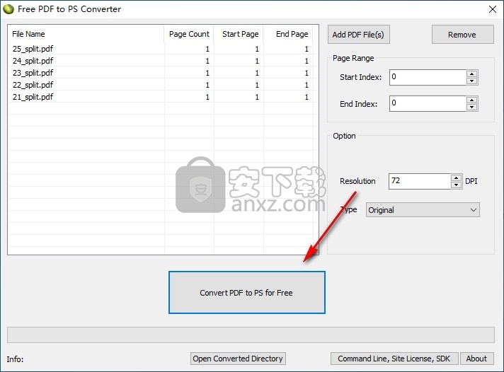 LotApps Free PDF to PS Converter(免费PDF转PS转换器)