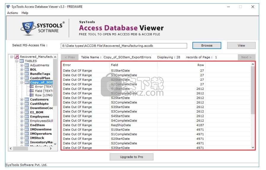 SysTools Access Database Viewer(Access数据库文件查看器)