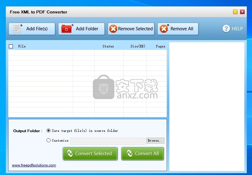 Free XML to PDF Converter(免费XML转PDF转换器)