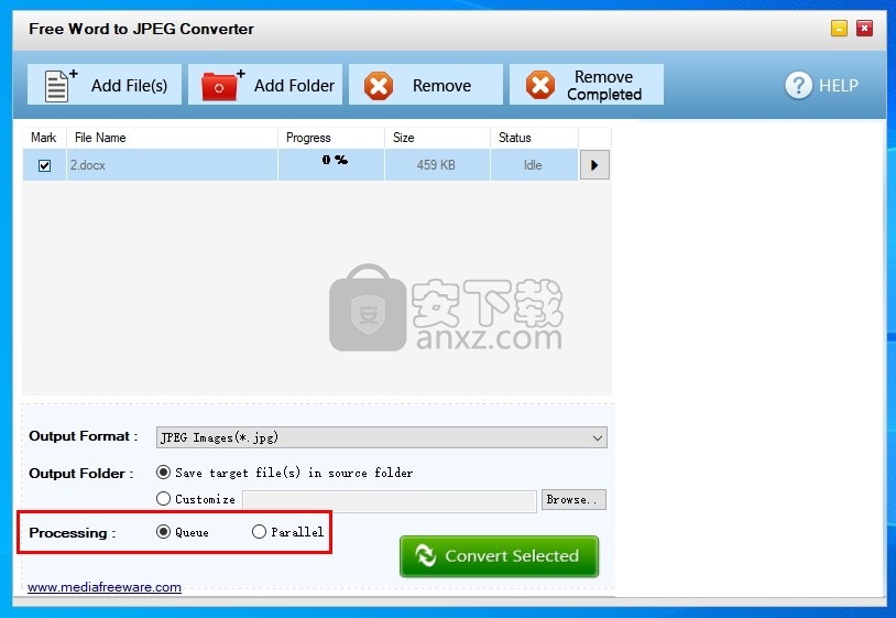 Free Word to JPEG Converter(免费Word转JPEG转换器)