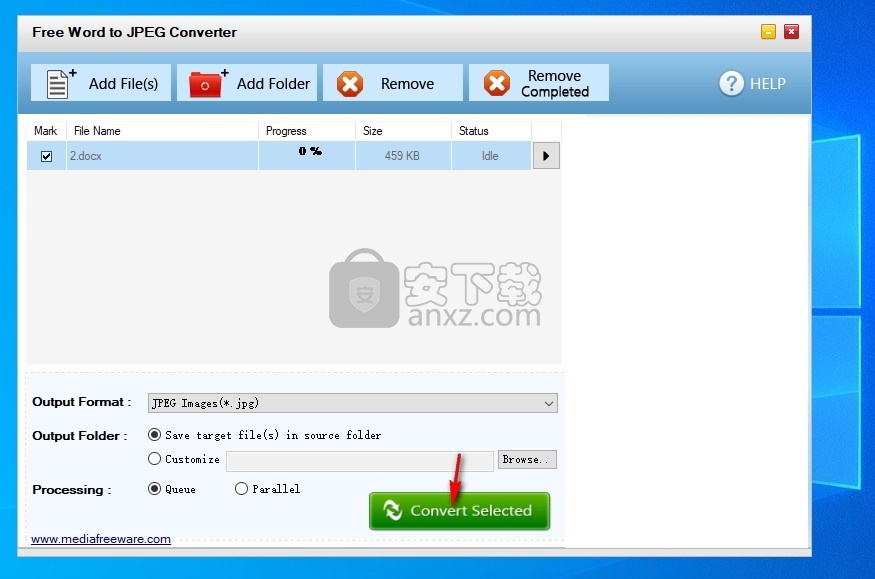 Free Word to JPEG Converter(免费Word转JPEG转换器)