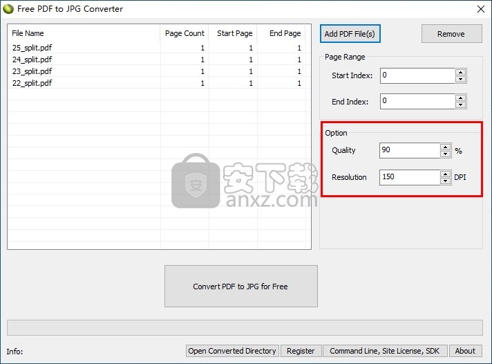 LotApps Free PDF To JPG Converter(免费PDF转JPG转换器)