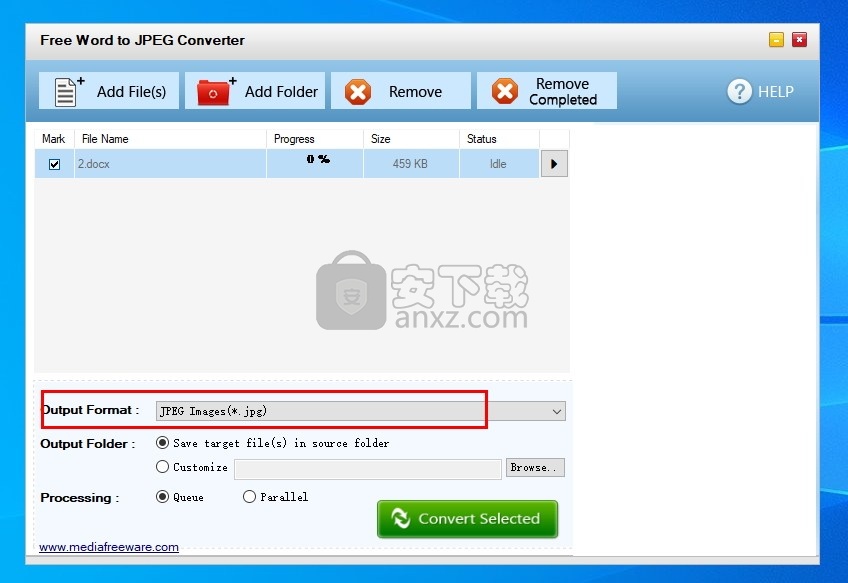 Free Word to JPEG Converter(免费Word转JPEG转换器)