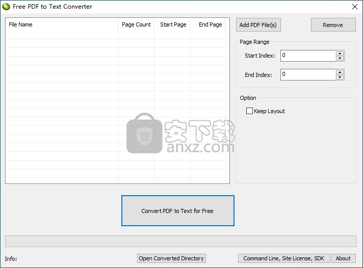 Free PDF To Text Converter(免费PDF转TXT转换器)