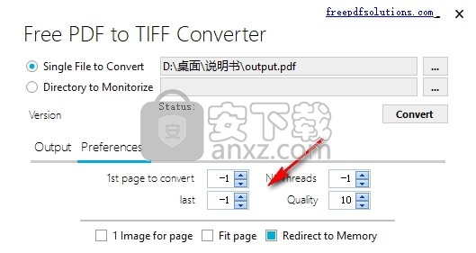 Free PDF to TIFF Converter(免费PDF转TIFF转换器)