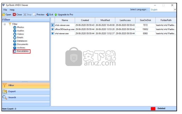 SysTools VHDX Viewer(VHDX文件查看器)