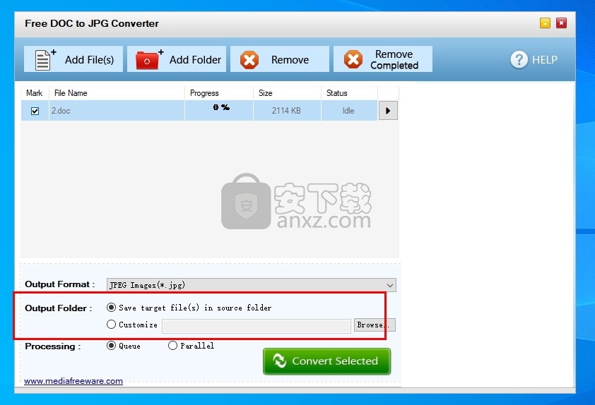 Free DOC to JPG Converter(免费DOC转JPG转换器)