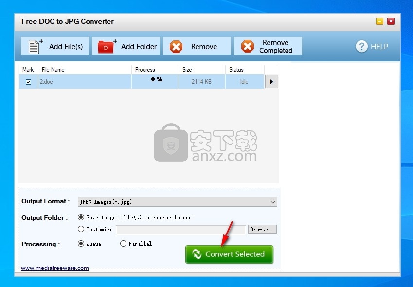 Free DOC to JPG Converter(免费DOC转JPG转换器)