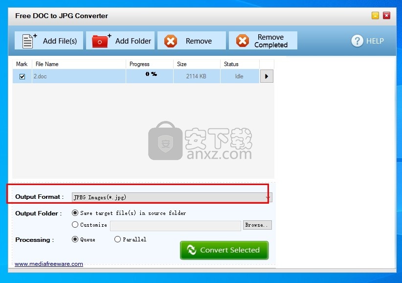 Free DOC to JPG Converter(免费DOC转JPG转换器)