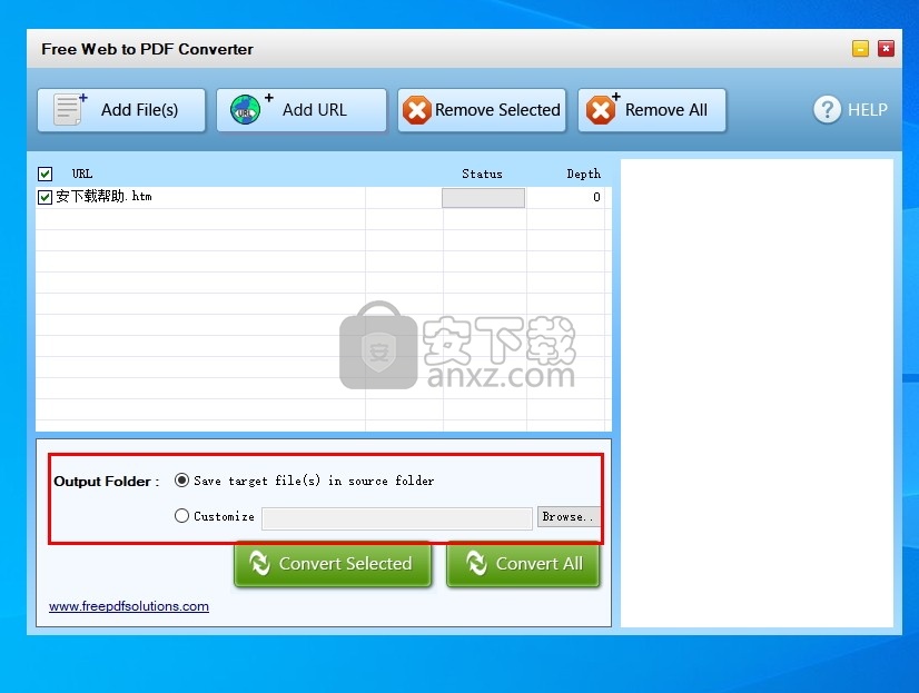 Free Web to PDF Converter(免费Web转PDF转换器)