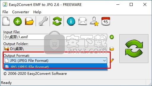 Easy2Convert EMF to JPG(EMF转JPG转换器)