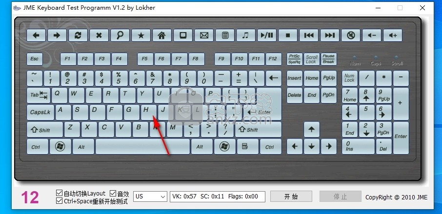 JME Keyboard Test Programm(键盘检测工具)