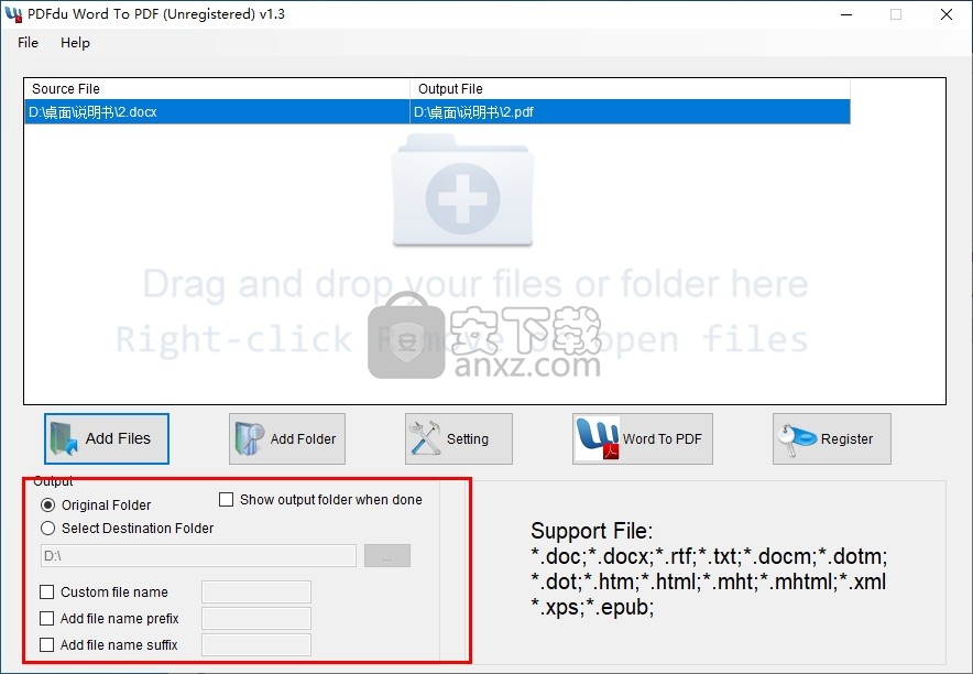 PDFdu Word To PDF Converter(免费Word转PDF转换器)