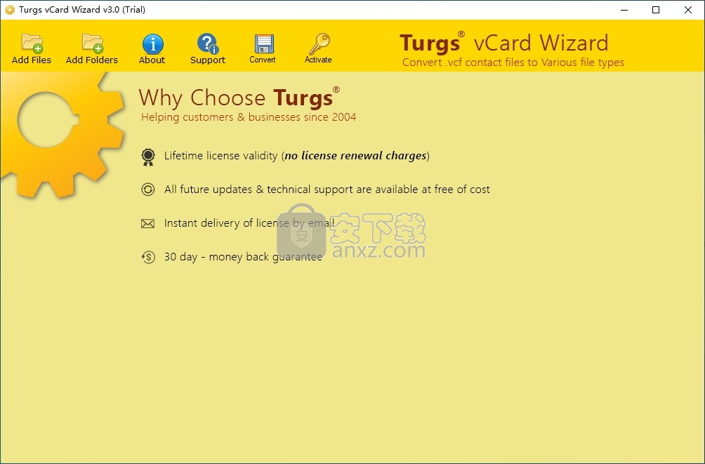 Turgs vCard Wizard(vCard文件格式转换器)