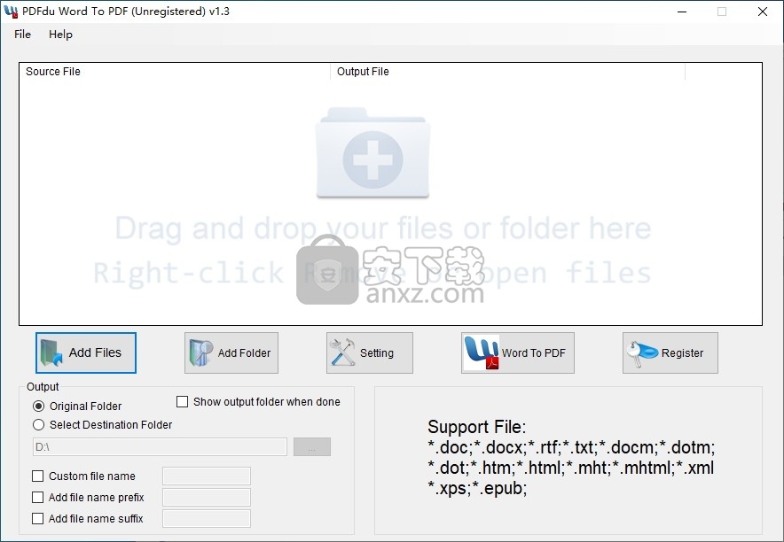 PDFdu Word To PDF Converter(免费Word转PDF转换器)