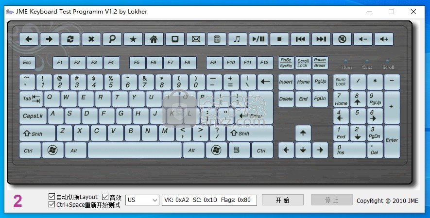 JME Keyboard Test Programm(键盘检测工具)