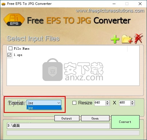 Free EPS To JPG Converter(免费EPS转JPG转换器)