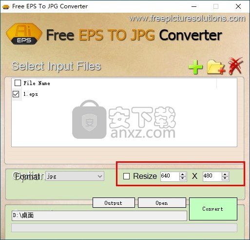 Free EPS To JPG Converter(免费EPS转JPG转换器)