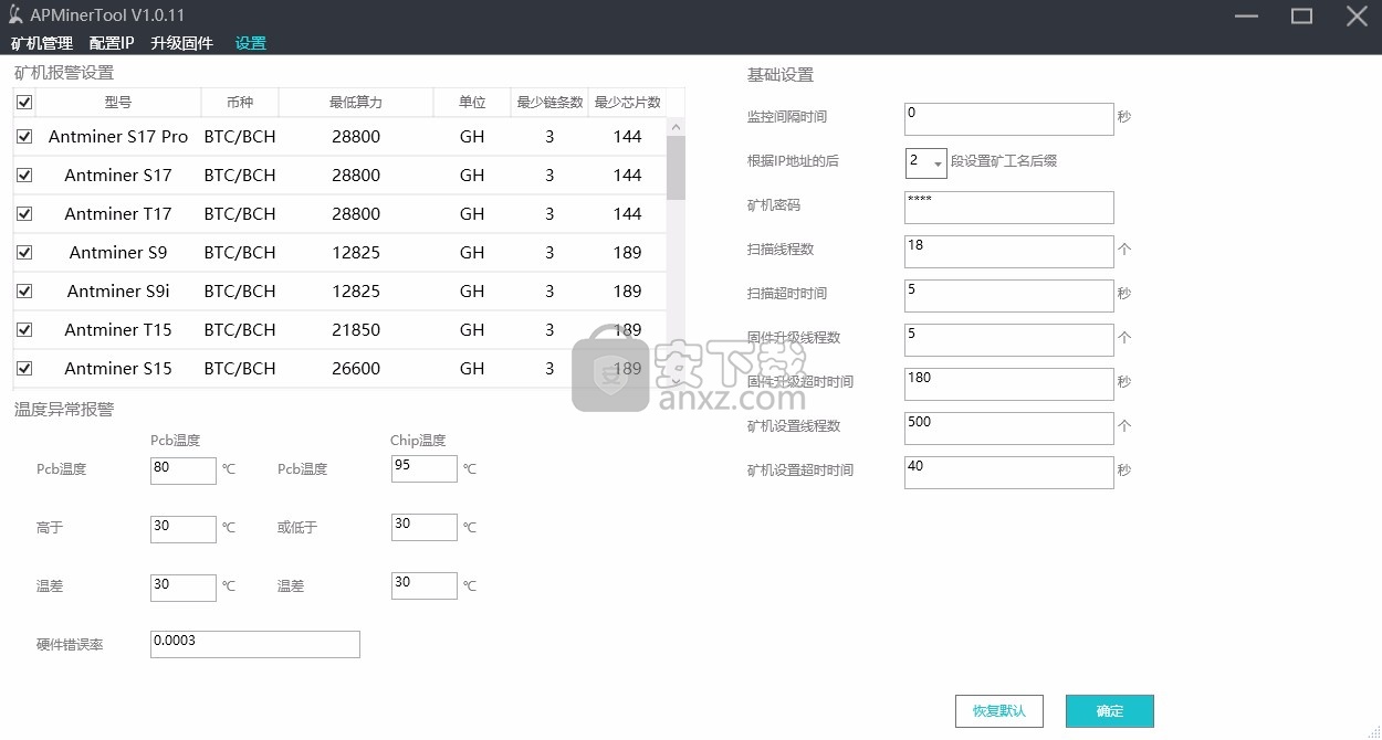 APMinerTool(矿场智能监控软件)