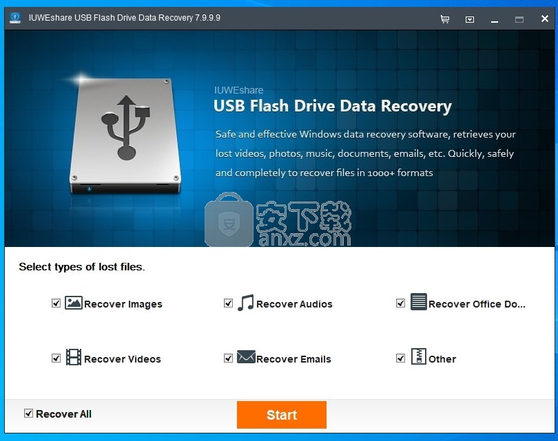 IUWEshare USB Flash Drive Data Recovery(USB闪存驱动器数据恢复软件)