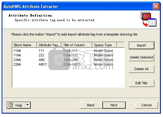AutoDWG Attribute Extractor(CAD属性提取器)