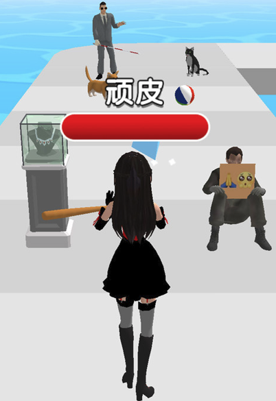 健康女孩爱跑酷