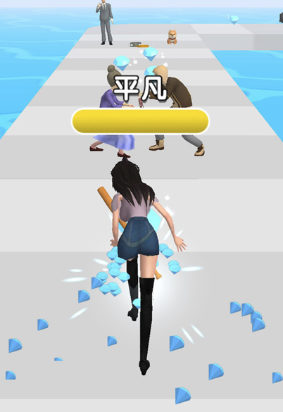健康女孩爱跑酷