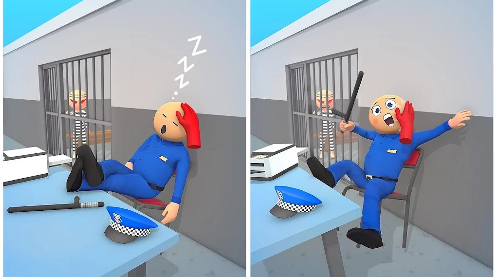 疯狂警察拍打