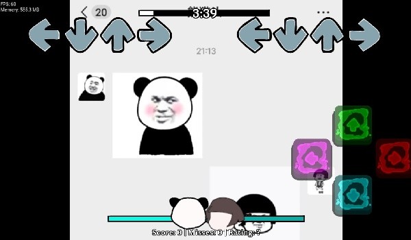 FNF熊猫人和蘑菇头模组