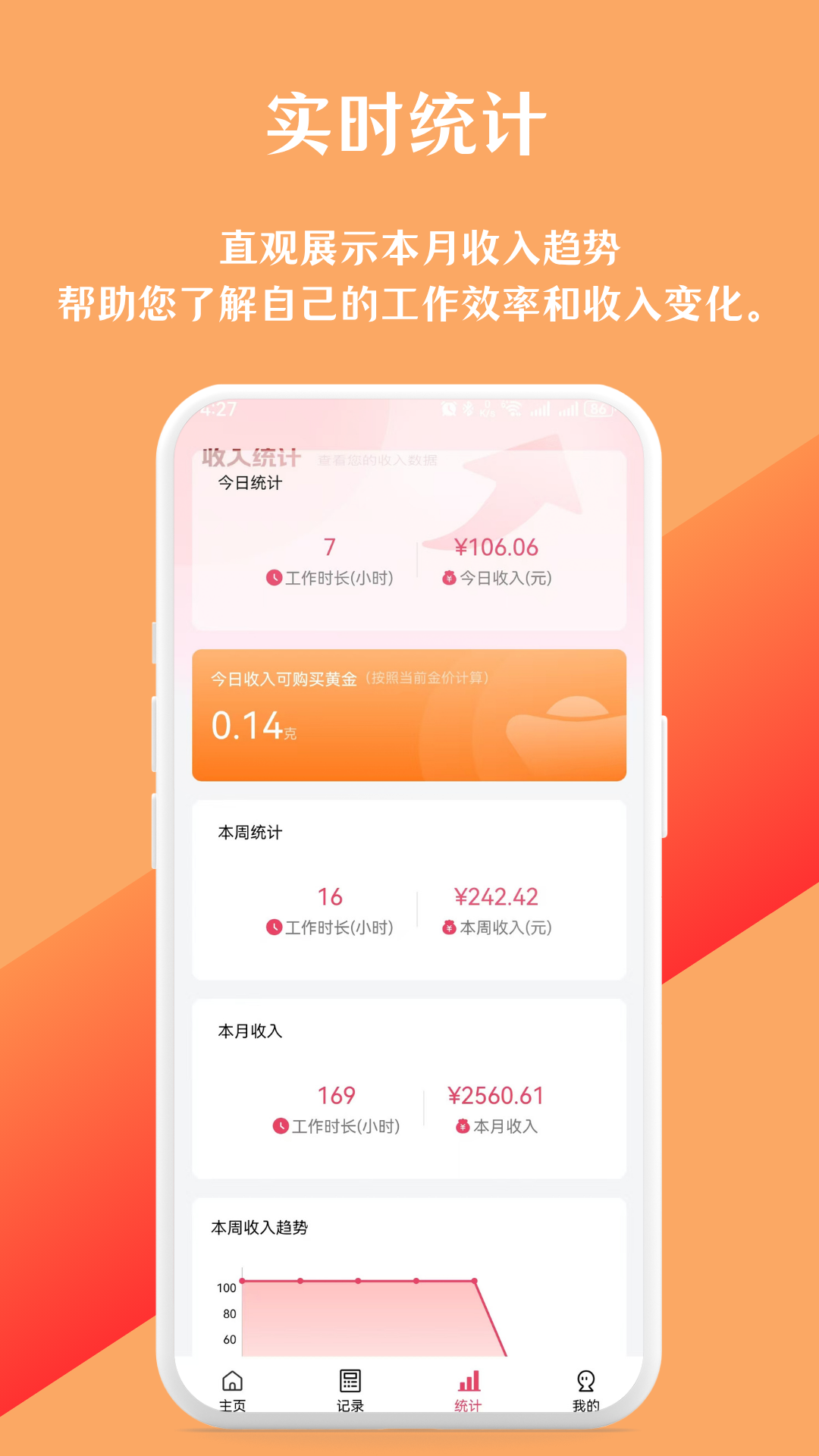 实时收入计算器