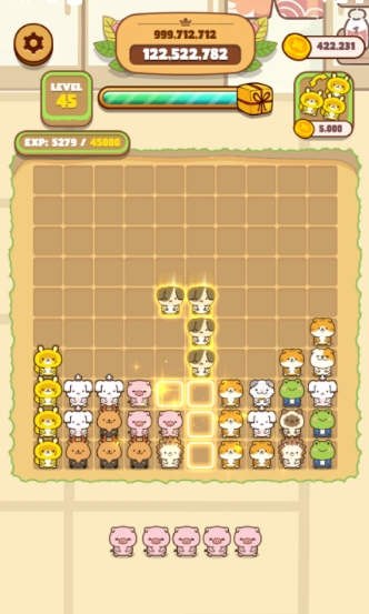 可爱方块拼图