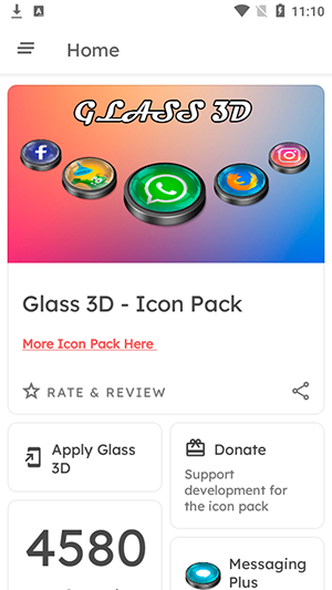 Glass 3D Icon Pack