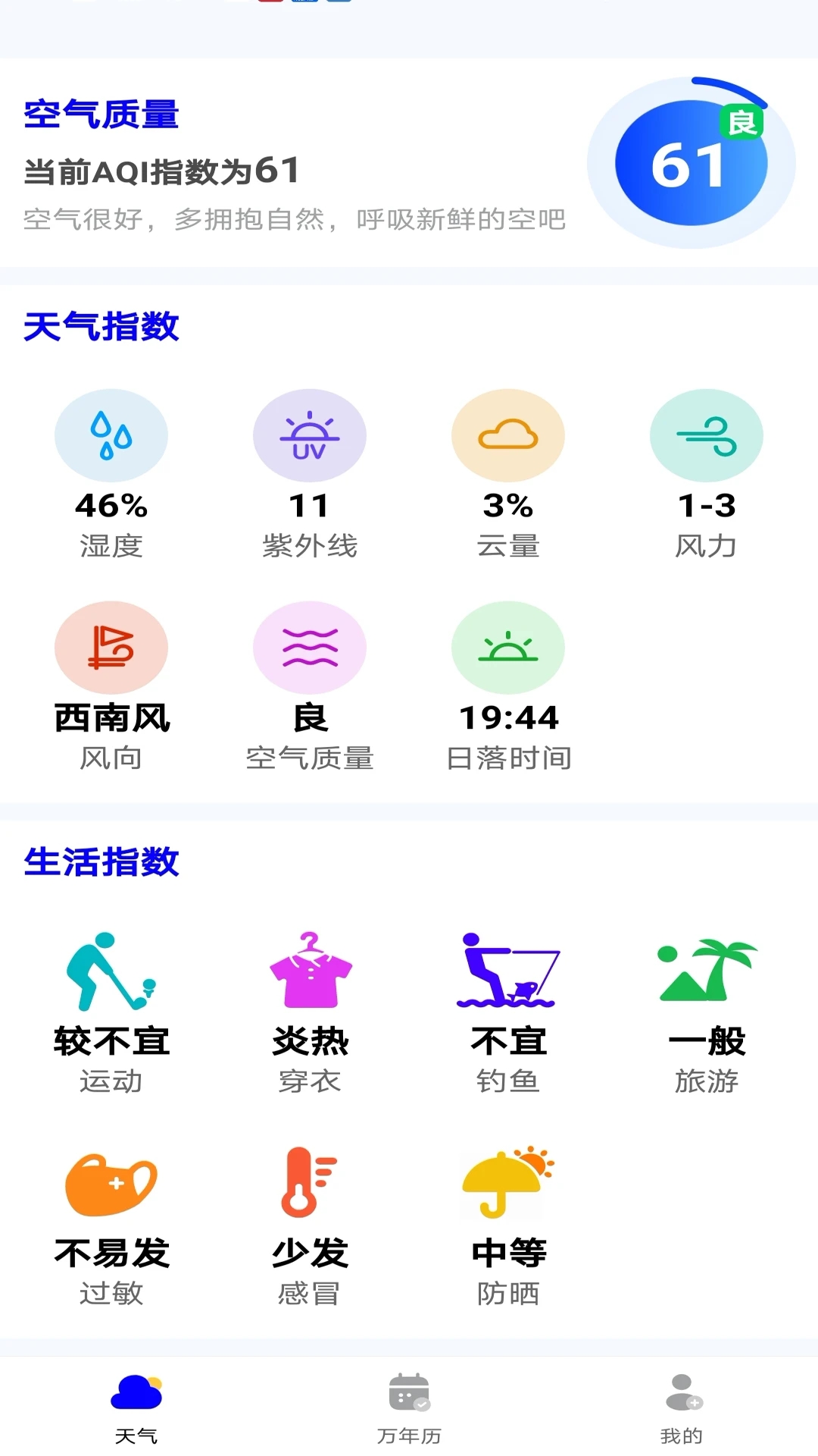 墨镜天气