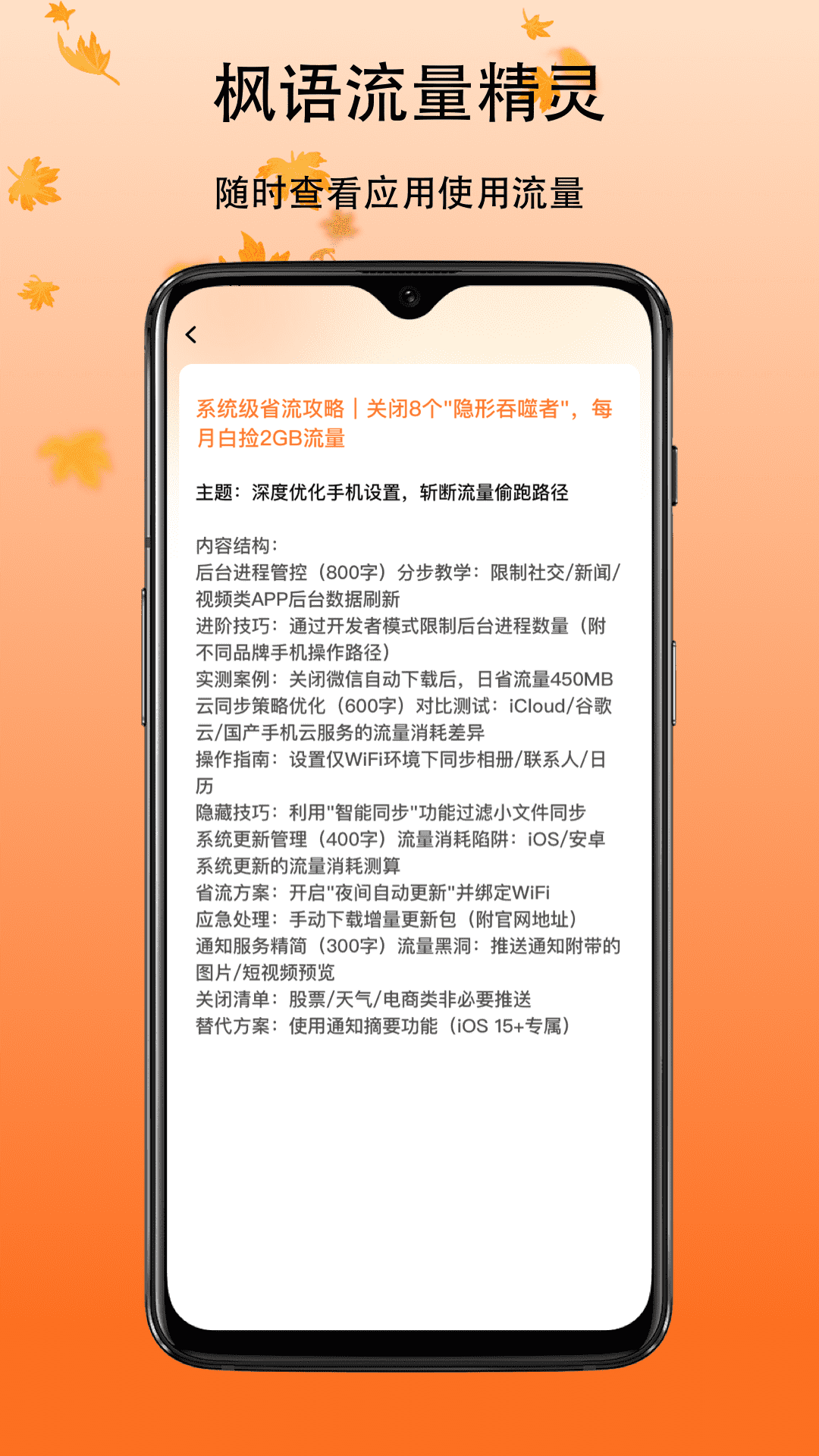 枫语流量精灵