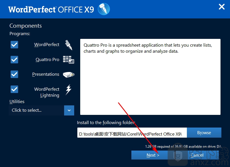 wordperfect office x9