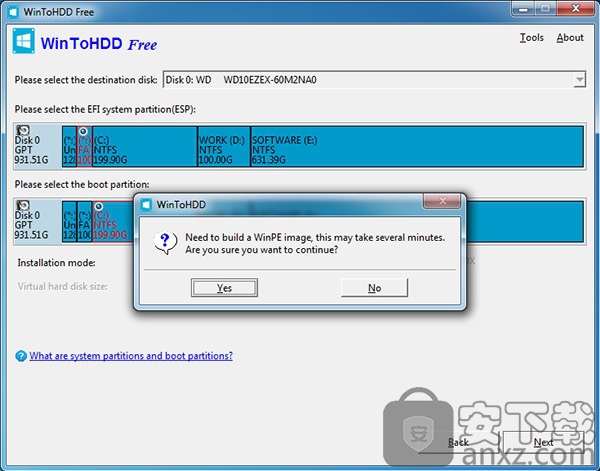 系统部署工具 WinToHDD